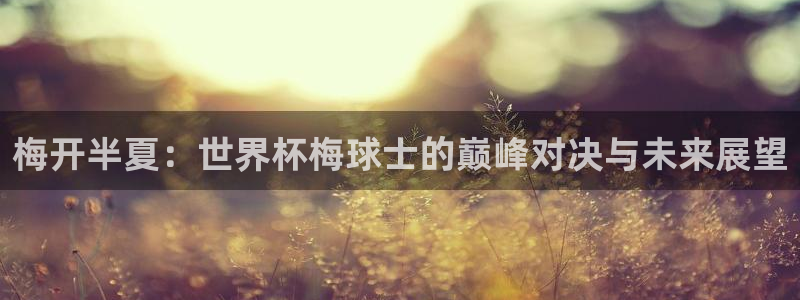 世界杯比赛时间：梅开半夏：世界杯梅球士的巅峰对决与未来展望